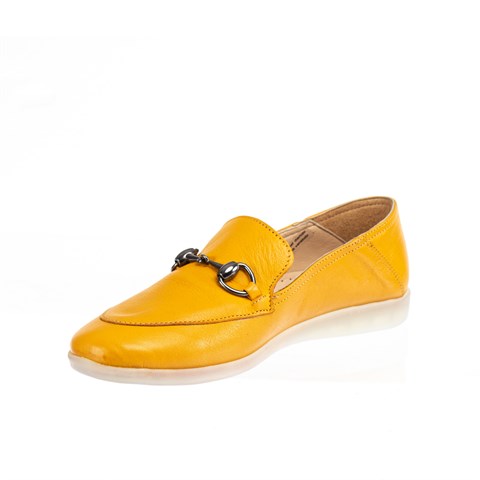 Women Casual Flat Shoes Yellow 376 212-16524