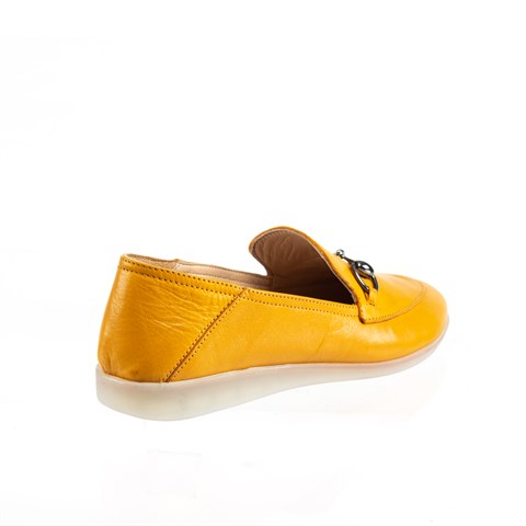 Women Casual Flat Shoes Yellow 376 212-16524