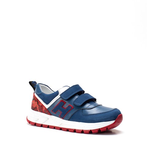 Mavi Kırmızı Çocuk Deri Ayakkabı  440 40005 F-19947