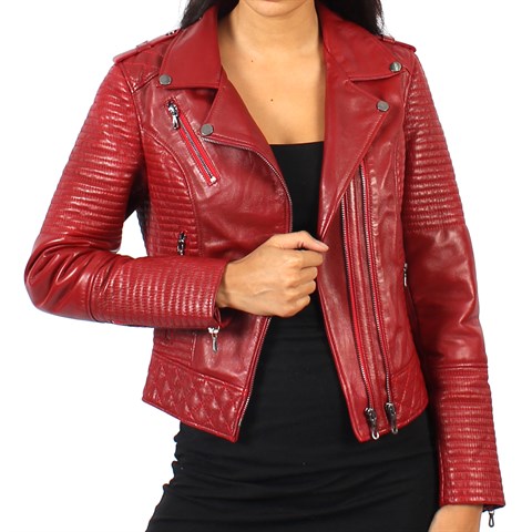 Women Leather MONT Red 557 176 B-16525