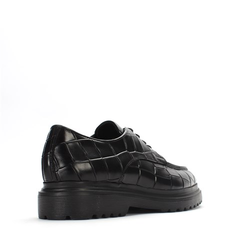 Men Shoes Black Croco 675 049-18047