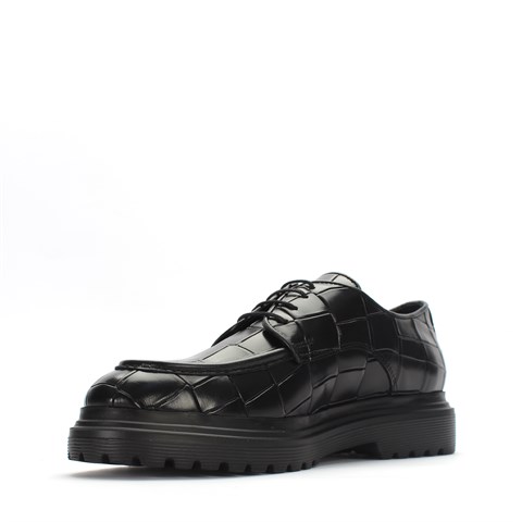 Men Shoes Black Croco 675 049-18047