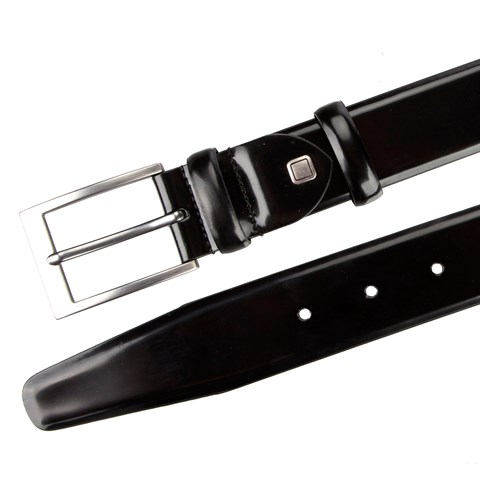Men Classic Belt Black Leather 144 KEMER-18086
